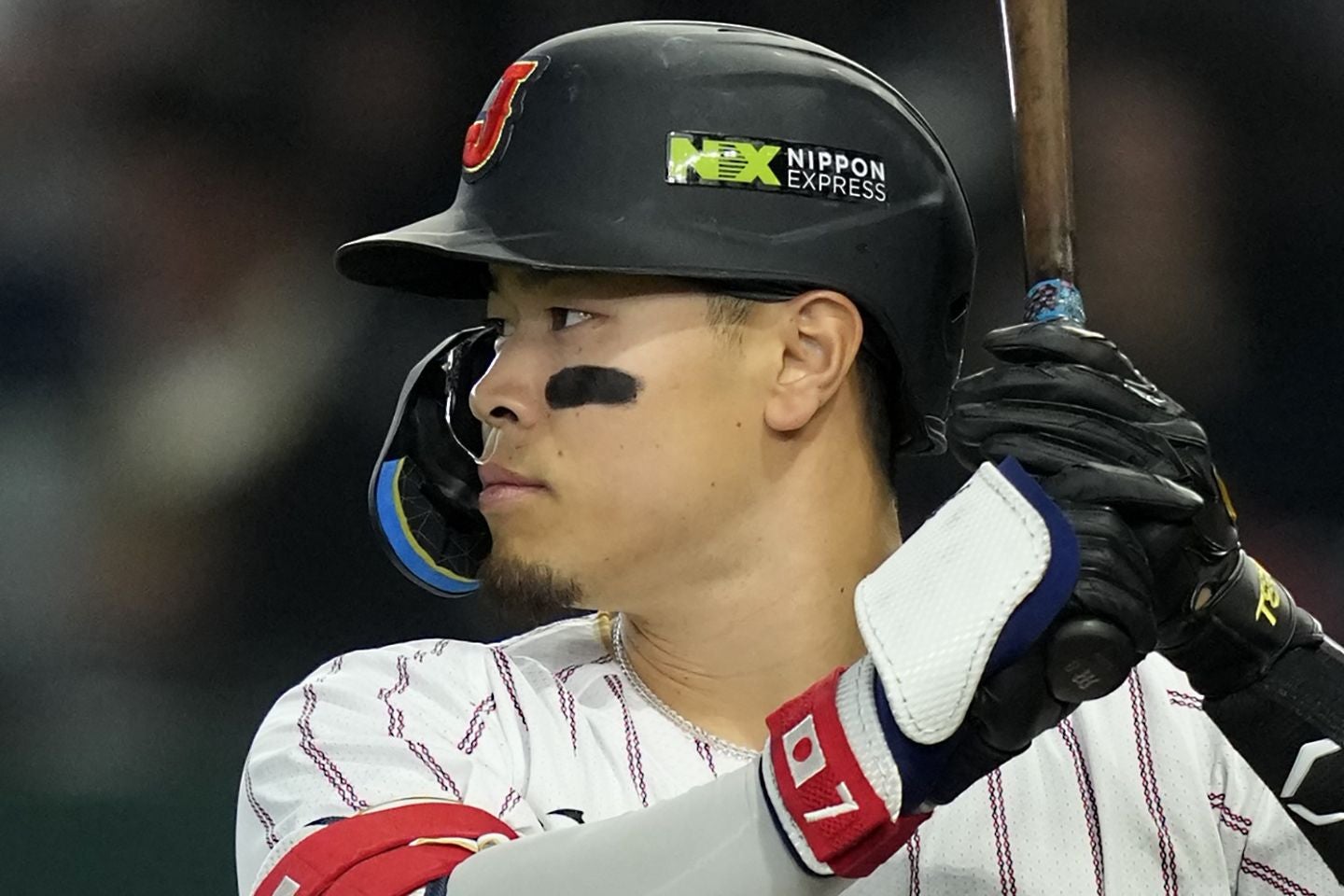 今オフ、メジャー挑戦の可能性に注目が集まる阪神の佐藤。(C)Getty Images
