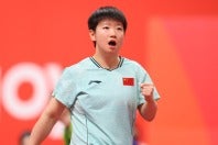 中国の孫穎莎。SNSに異例の声明を発表した。写真：梅月智史（THE DIGEST写真部）