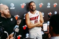 プレシーズンは平均4.3点と絶不調だったトンプソンだが、「ショットはいずれ決まる」と自信は揺るがず。(C)Getty Images