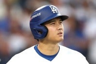 第４戦で復活の３ランホームランを放った大谷。(C)Getty Images