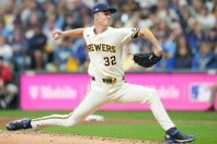 WSに出場するブルワーズのミジオロウスキー。(C)Getty Images