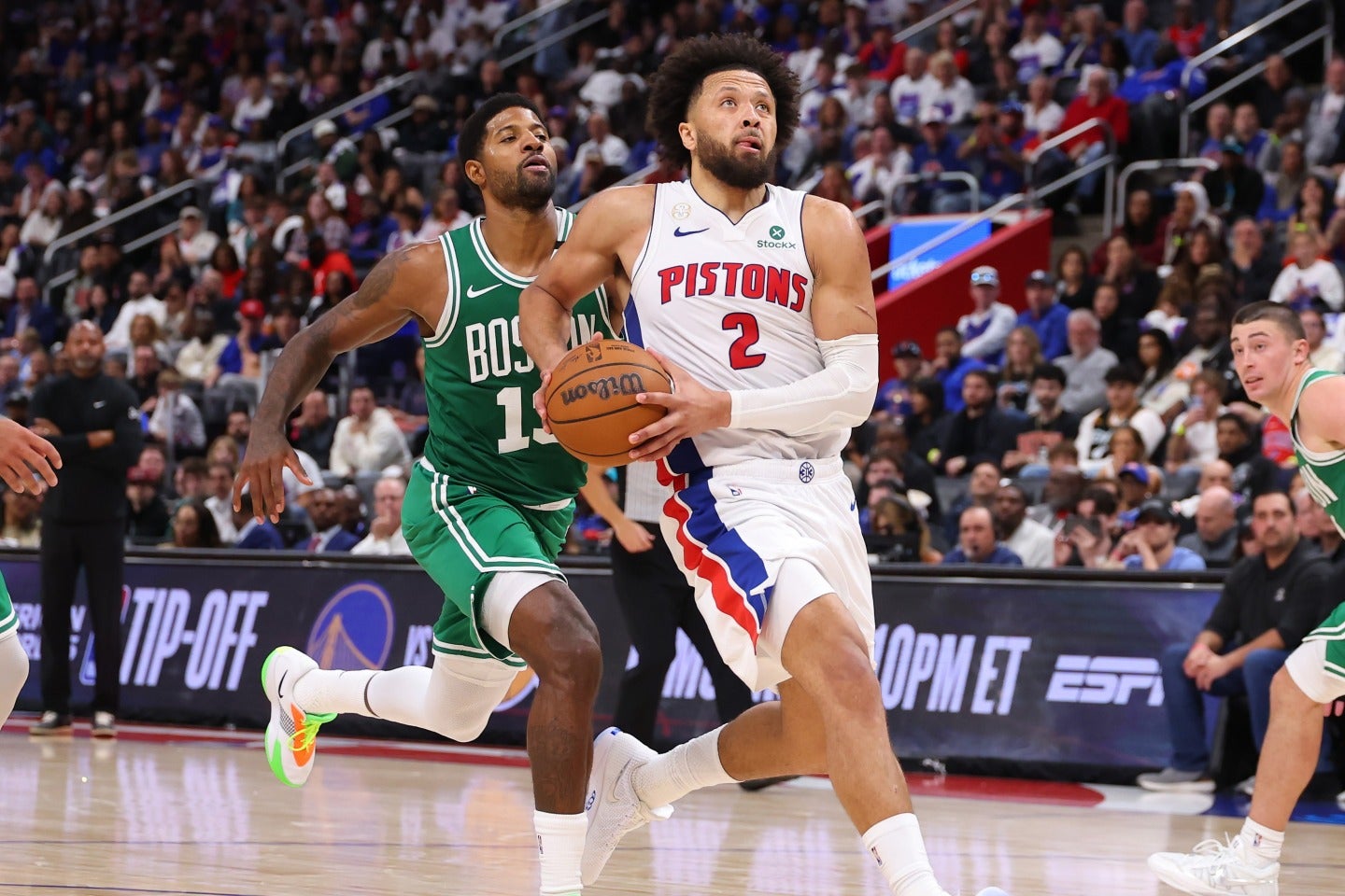 ピストンズが開幕戦で大逆転勝利を飾った。(C)Getty Images