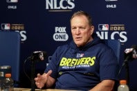ブルワーズを率いるマーフィー監督。ドジャースとのNLCSを振り返った。 (C) Getty Images