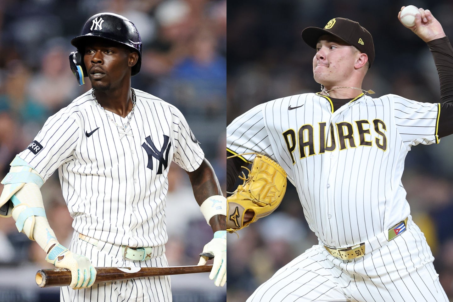 ドジャース専門メディアが、FAとなったチゾムJr.（左）、モレホン（右）の獲得を望んだ。(C)Getty Images