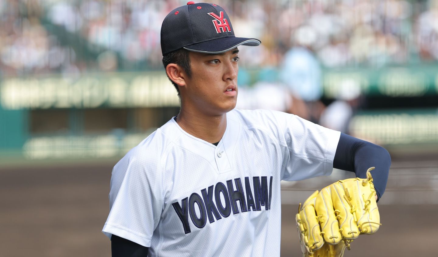 アメリカ球界への挑戦を表明しているものの、横浜高の織田を巨人が指名した。写真：梅月智史（THE DIGEST写真部）