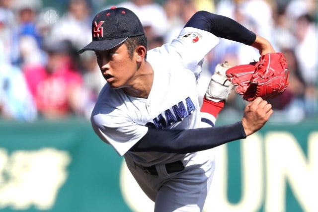 巨人から１位指名された横浜高の織田。写真：梅月智史（THE DIGEST写真部）