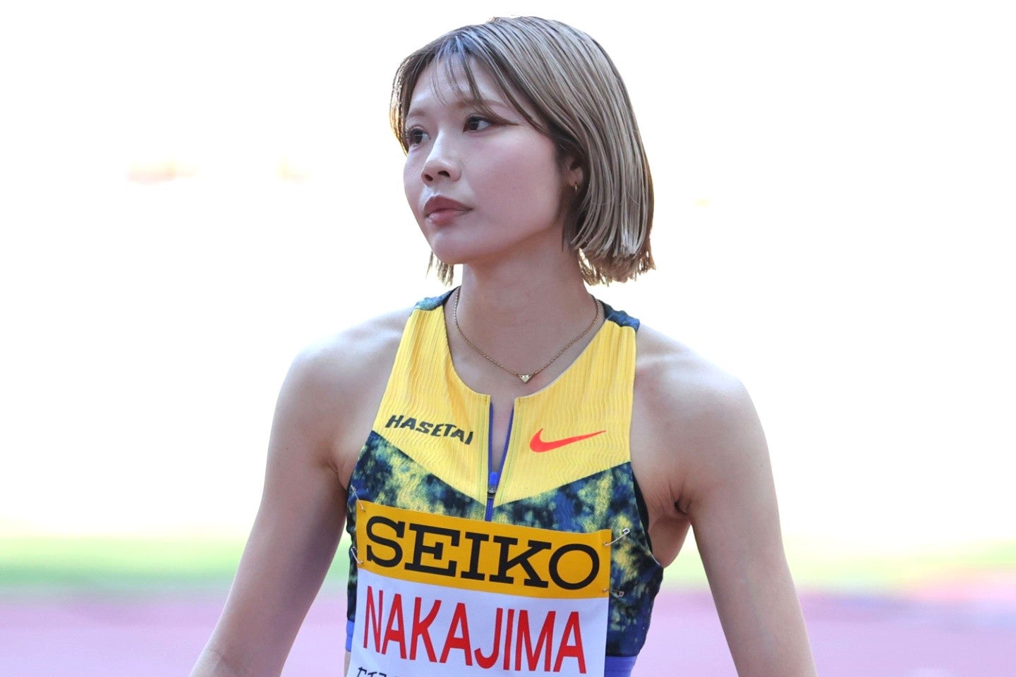 陸上女子100メートル障害の日本記録保持者・中島ひとみ。写真：梅月智史（THE DIGEST写真部）