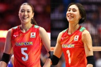 （左から）バレーボール女子日本代表の佐藤と和田。イタリアでプライベートな姿が公開された。写真：梅月智史（THE DIGEST写真部）