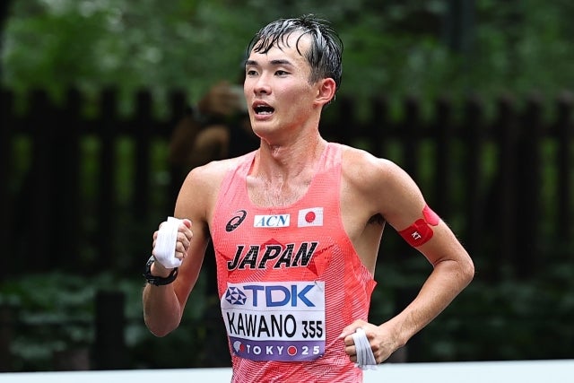 25年の東京世界陸上に出場した川野が偉業を成し遂げた。写真：梅月智史（THE DIGEST写真部）