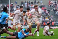 フィジー戦で２トライを挙げる活躍を見せたディアンズ。(C) Getty Images