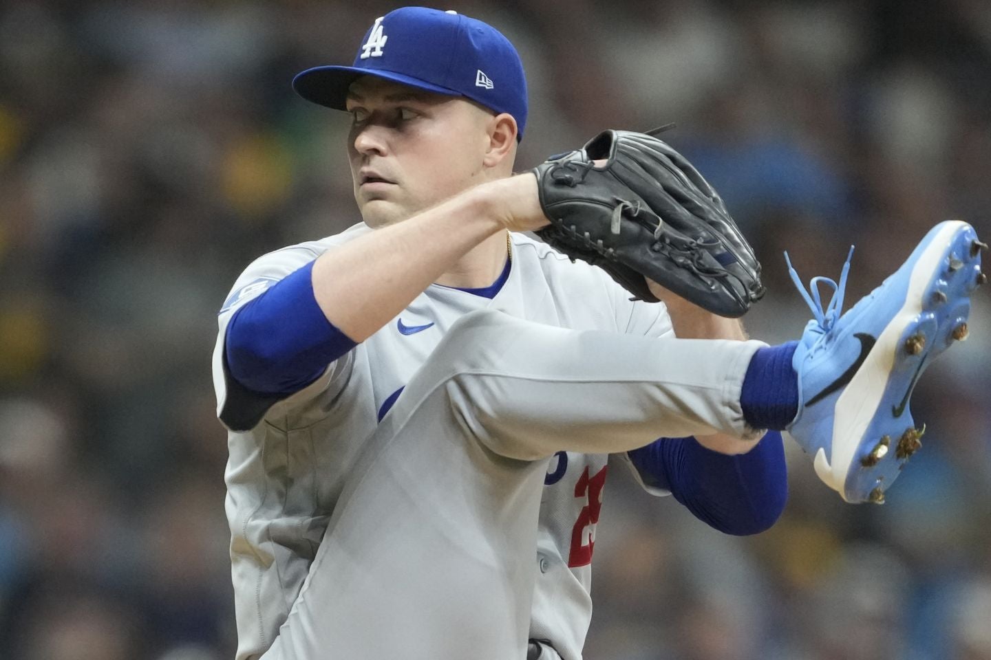 ドジャースで好投を見せたスクーバル。(C)Getty Images