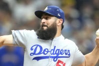 インスタグラムにファンへの感謝を綴ったドジャースのベシア。(C)Getty Images