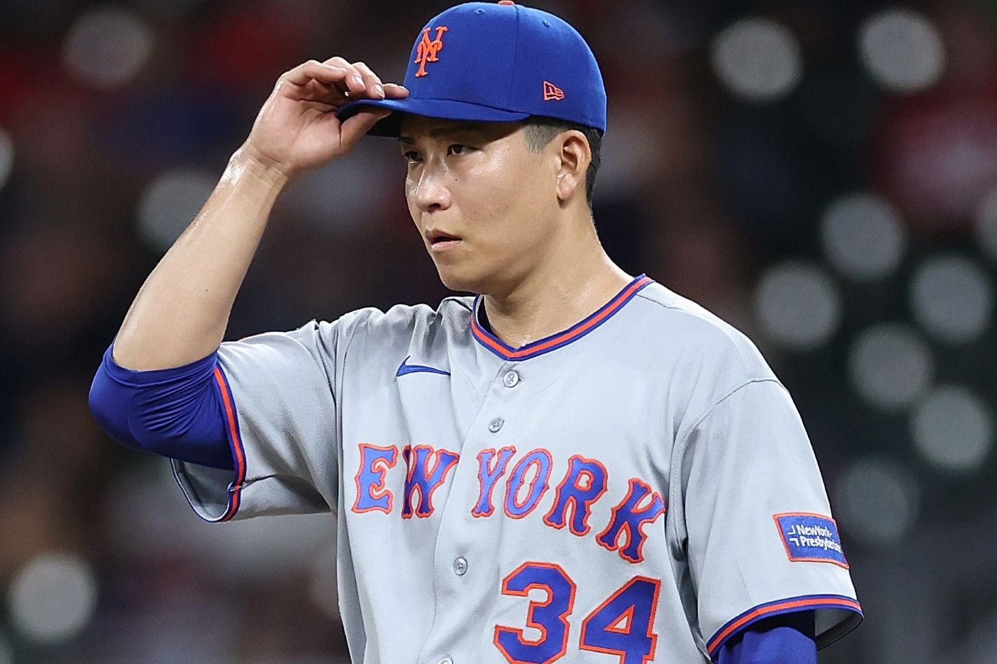 今オフ、トレード移籍の可能性が浮上しているメッツの千賀。(C)Getty Images