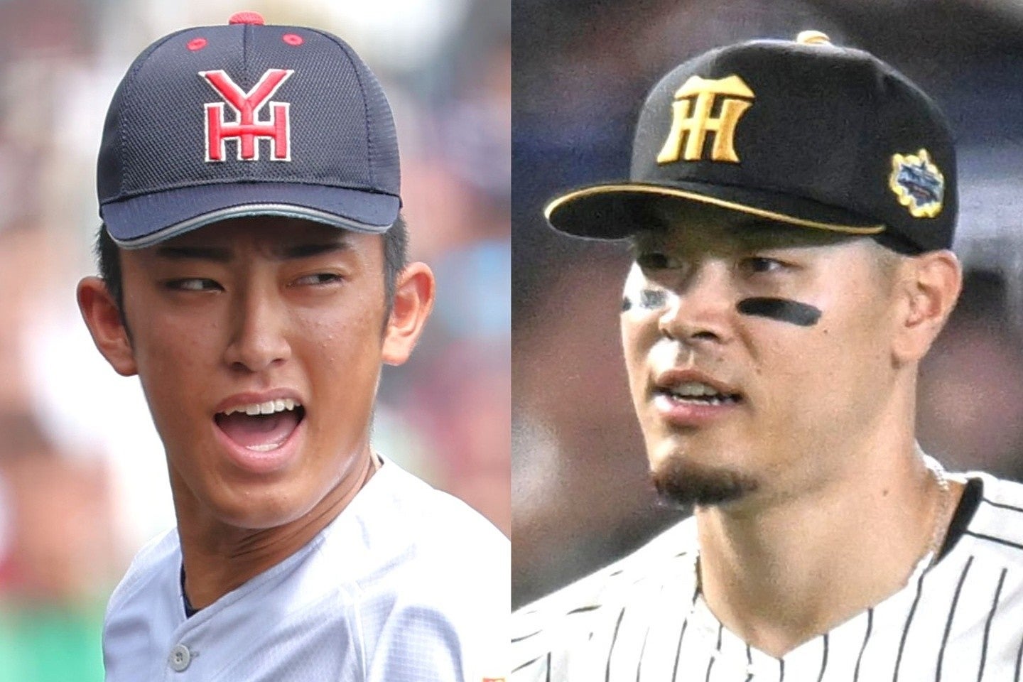 今冬の米球界挑戦を表明している織田（左）と佐藤（右）。写真：梅月智史（THE DIGEST写真部）、鈴木颯太朗