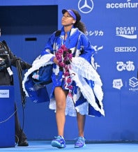 大坂なおみが東レPPO初戦でド派手なファッションを披露した。写真：金子拓弥（THE DIGEST写真部）