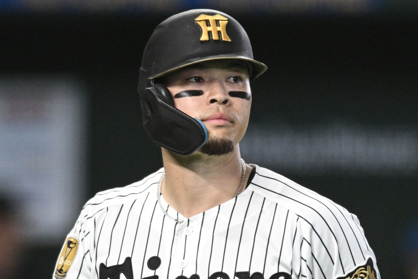 ポスティングシステムでメジャーに挑戦する佐藤輝明。写真：鈴木颯太朗
