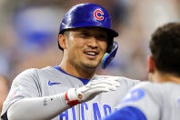 カブスからFAとなった鈴木誠也。移籍市場で注目の存在となっている。(C)Getty Images