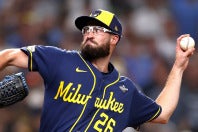 PS記録を樹立したブルワーズのアシュビー。(C)Getty Images