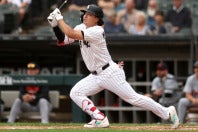 MLB１年目で35本塁打を放った村上。(C)Getty Images