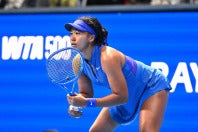 18歳の新星ポハンコバに敗れ、今季最後の日本での試合を終えた大坂。それでも「まだまだ成長の余地がある」と前向きな姿勢を見せた。写真：鈴木颯太朗