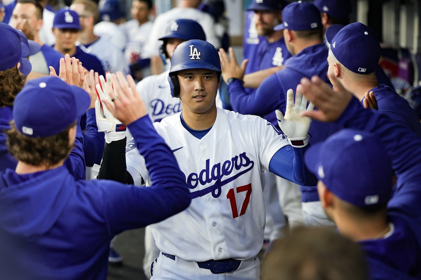 2027年シーズンのワールドシリーズ優勝オッズで、ドジャースがトップになっている。(C)Getty Images